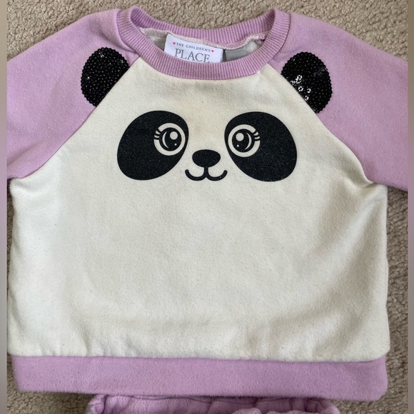 12-18M Purple Panda Sweater Outfit - Picture 3 of 7